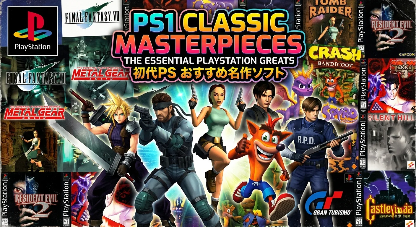 初代PSおすすめ名作ソフト50選｜FF7・メタルギア・バイオハザードから 