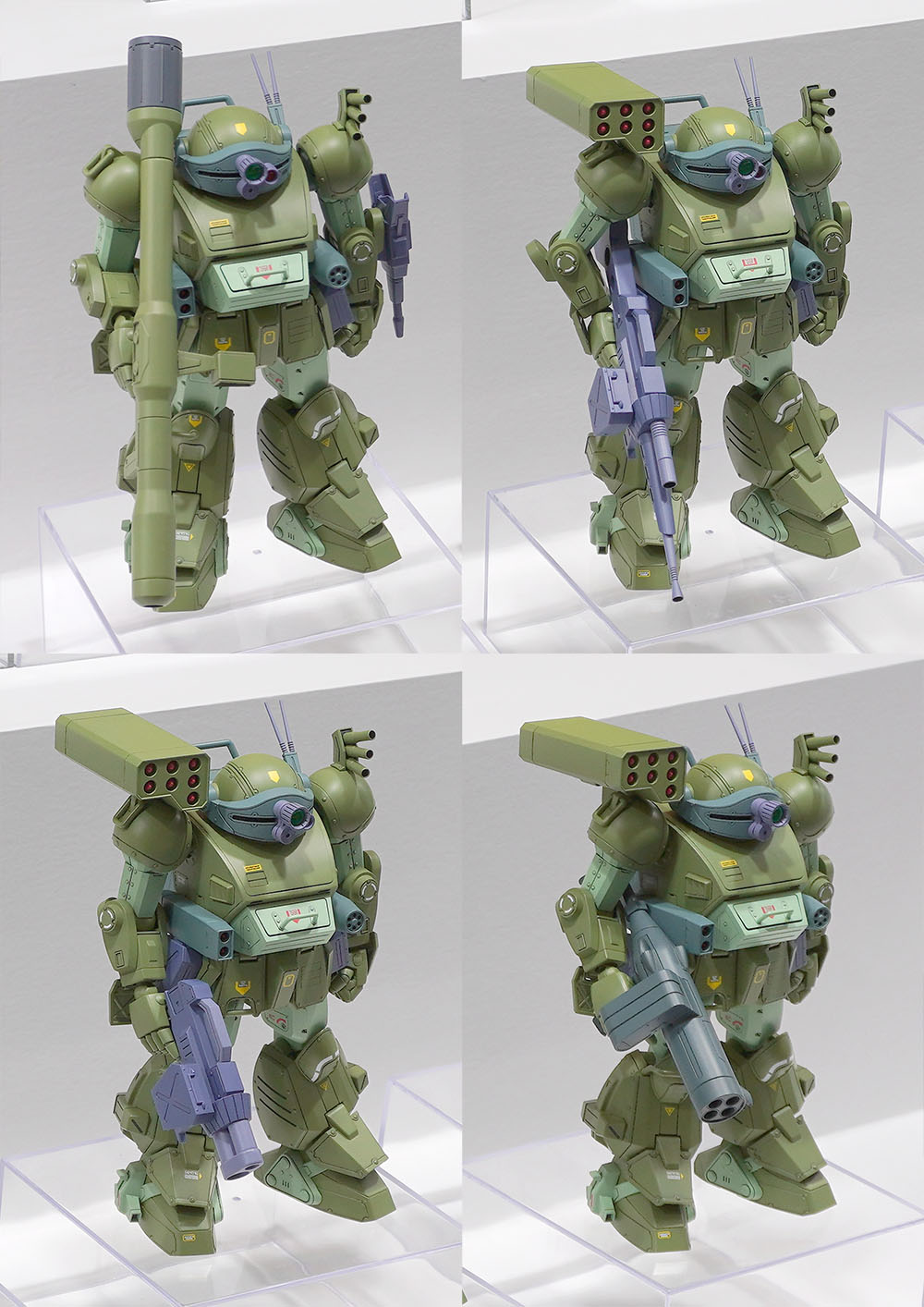 スコープドッグ ターボカスタム［DX］（1/24）。付属武装の組み合わせでキリコ機・ムーザ機・グレゴルー機・バイマン機を再現できる