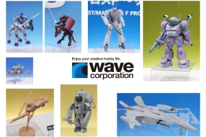 ウェーブ 第64回全日本模型ホビーショー2026 展示アイテム（プロマキス・ジー、VF-1D、スコープドッグ メルキア軍カラー、メタルスラッグ2号機、エッグイーター、オウル、YF-29）